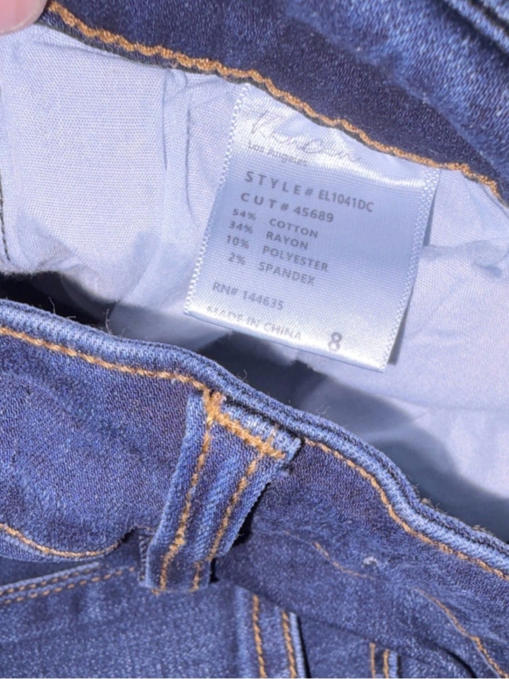 KanCan Dark Blue Flare Jeans - Picture 3 of 4